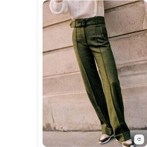 ISO Sezane Lukas Trousers in Green
